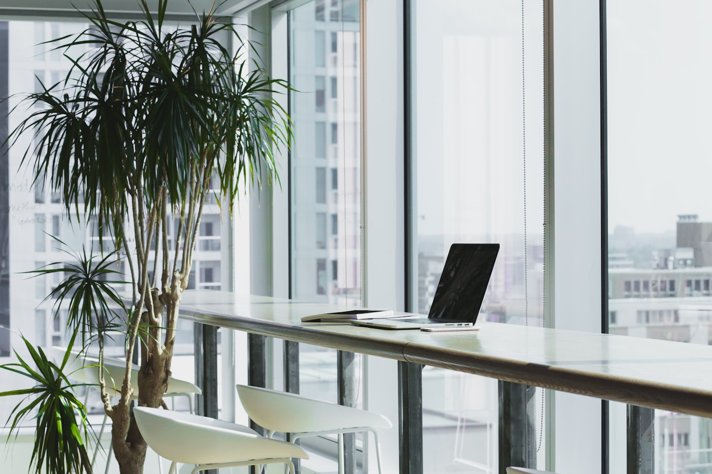 TECHLY modern office at night